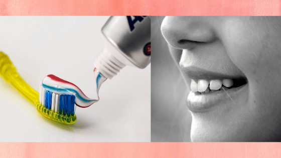 toothpaste on toothbrush, kid smiling