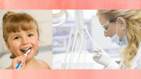 kid brushing teeth, dentist